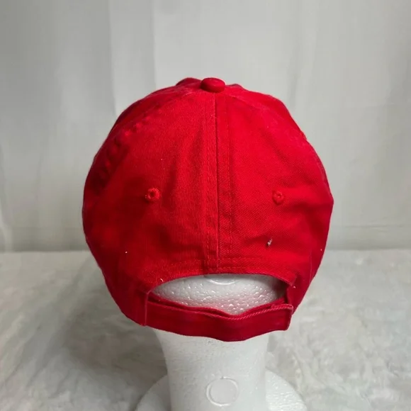 Bass Pro Shops Adjustable Hat Cap Red Cotton - Picture 3 of 7